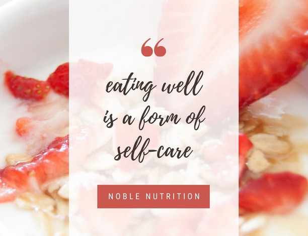 eating well is self care